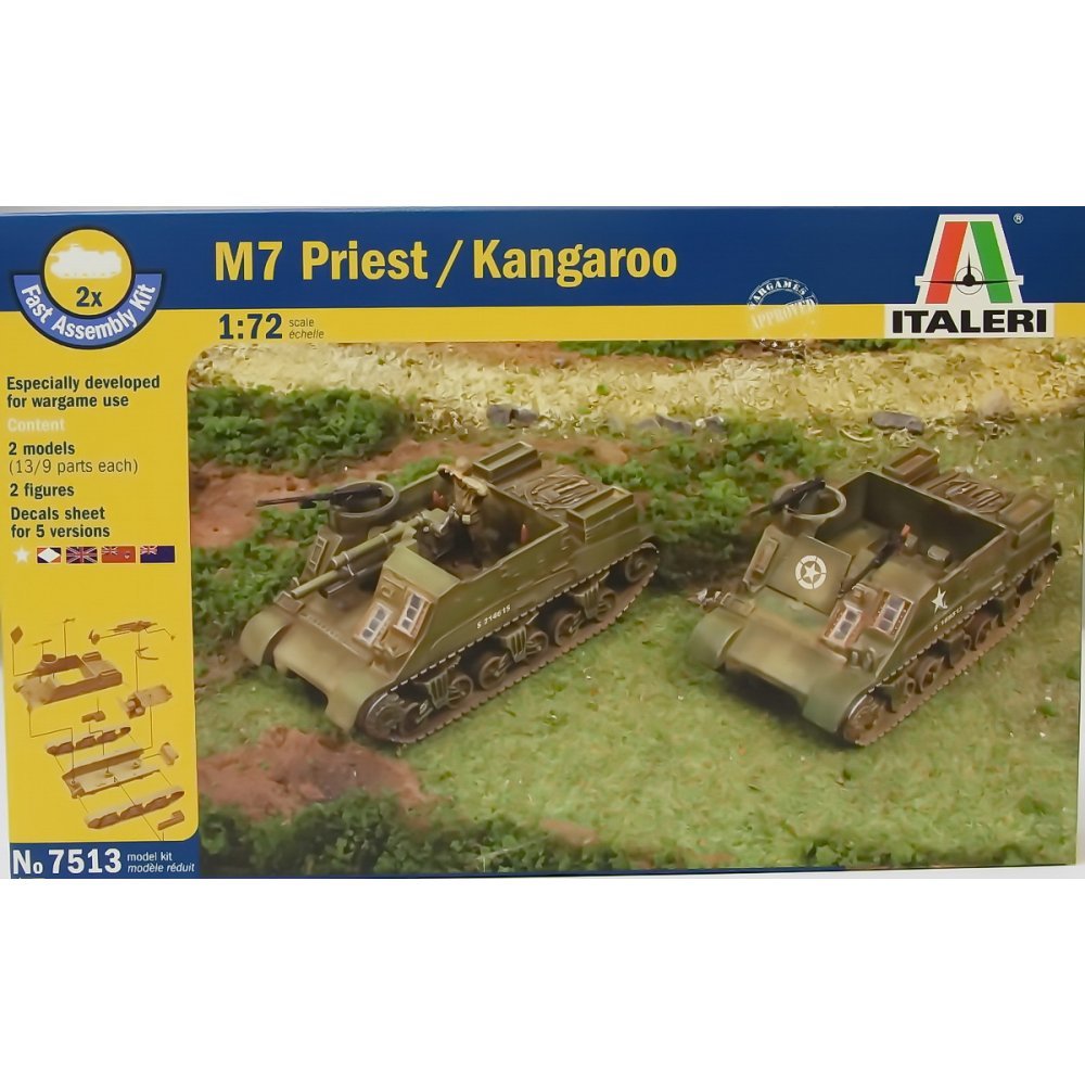 Foto 5 pulgar | Tank Italeri Us M7 Priest 105 Mm Con Kangaroo A Escala 1:72. - Venta Internacional.
