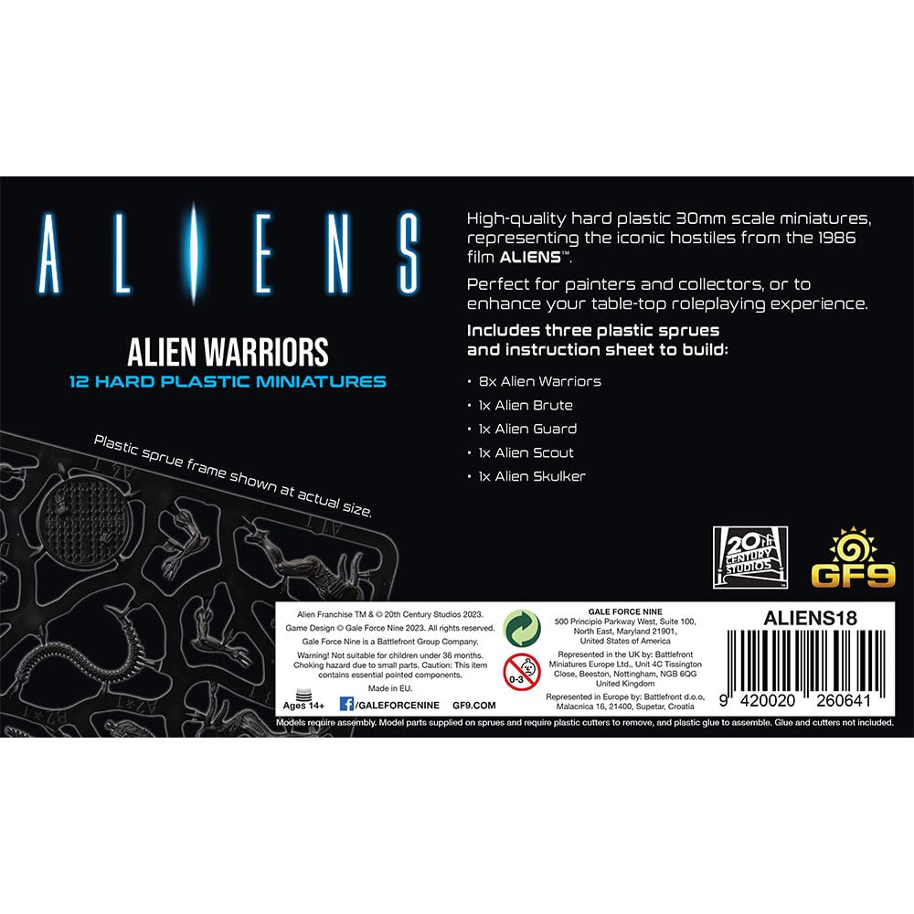 Foto 4 pulgar | Miniaturas Gale Force Nine Alien Warriors 30 Mm- Venta Internacional