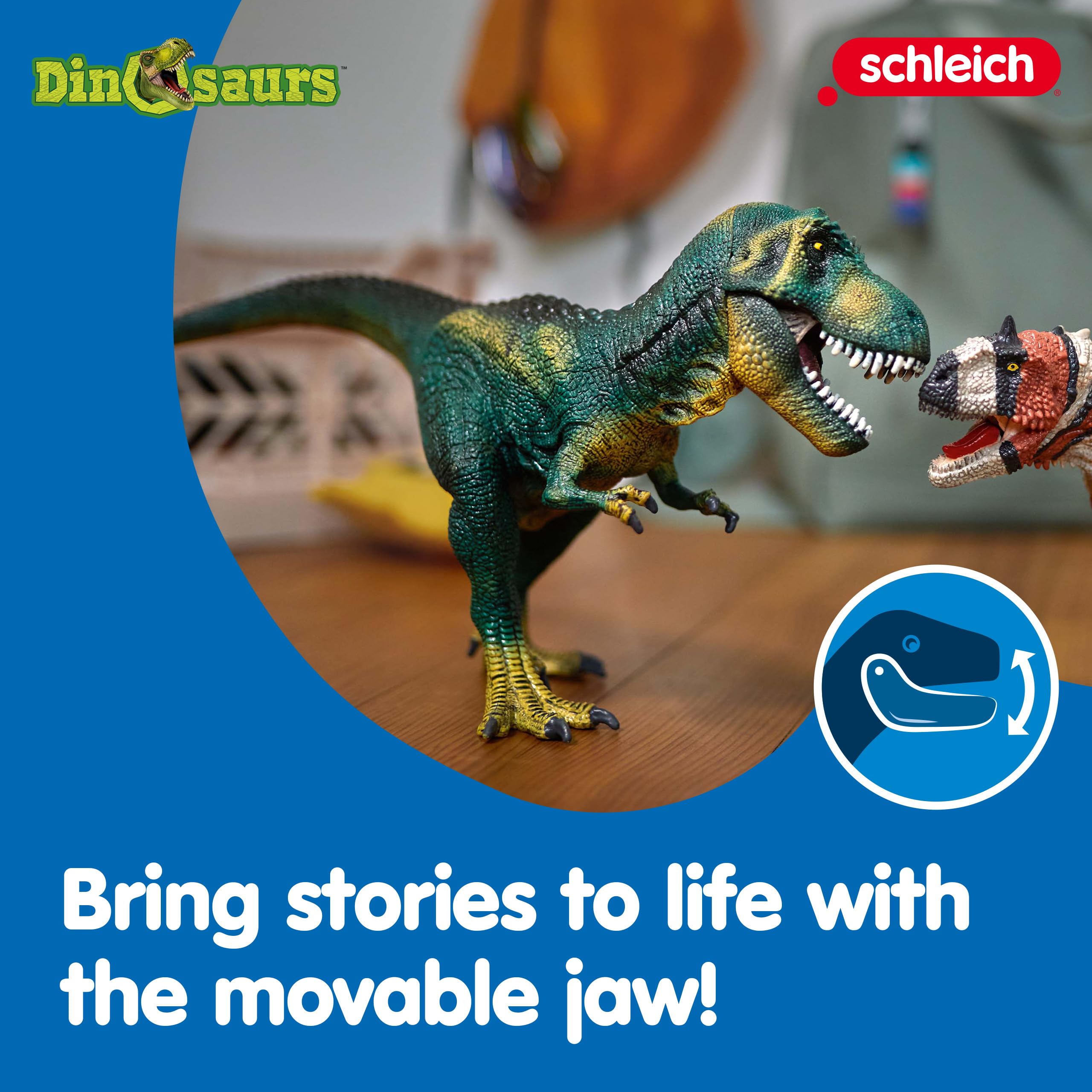 Foto 4 | Toy Schleich Dinosaurs Tyrannosaurus Rex T-rex Con Mandíbula Móvil - Venta Internacional.