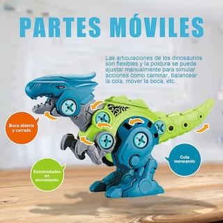 Foto 4 | 4 Modelos Juguete De Dinosaurio Niño Montaje