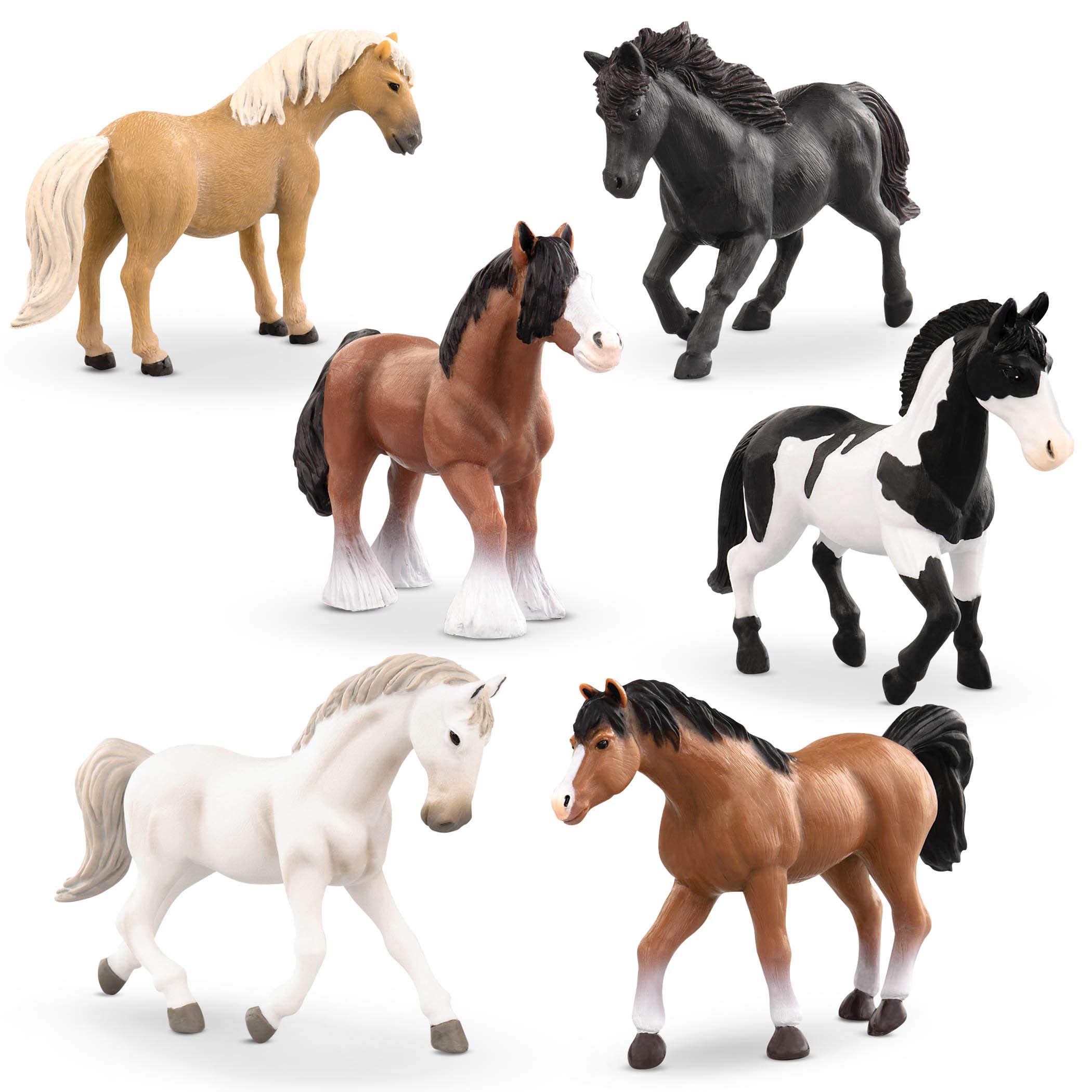Foto 2 pulgar | Set De Juguetes Terra By Battat 6 Horse Toys Realistic Para Niños A Partir De 3 Años - Venta Internacional.