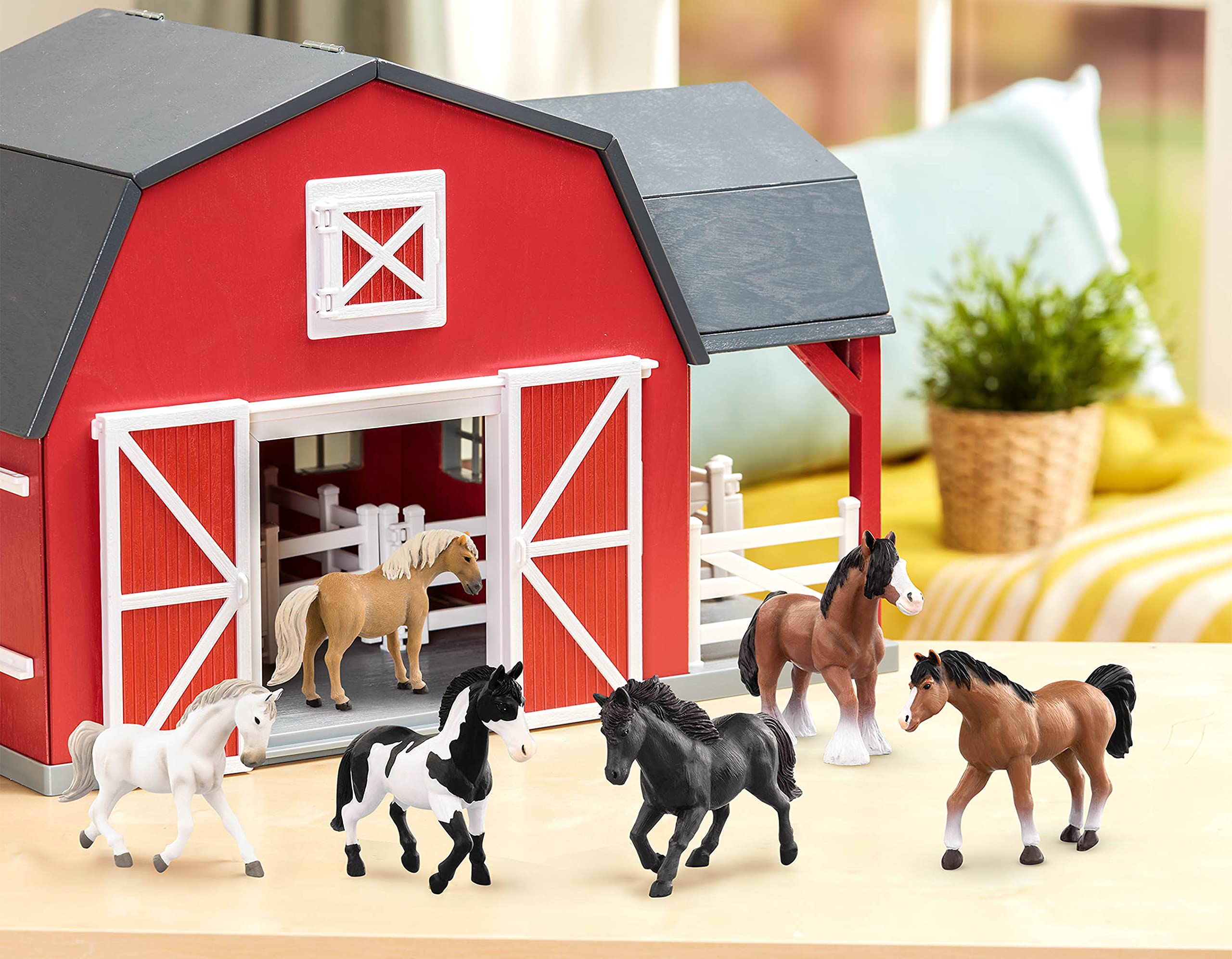 Foto 2 | Set De Juguetes Terra By Battat 6 Horse Toys Realistic Para Niños A Partir De 3 Años - Venta Internacional.