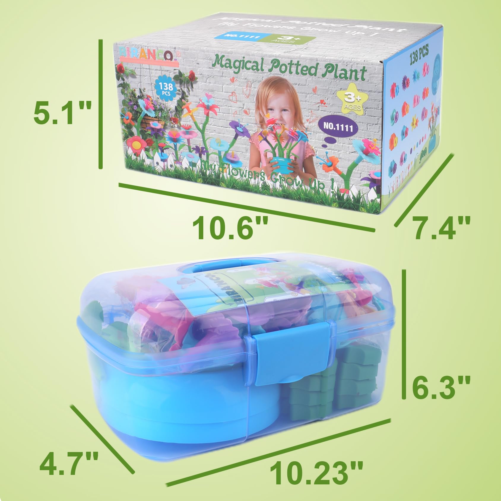 Foto 7 pulgar | Set De Construcción Biranco. Jardín De Flores ¡crece! Niños De 3 A 6 Años - Venta Internacional.