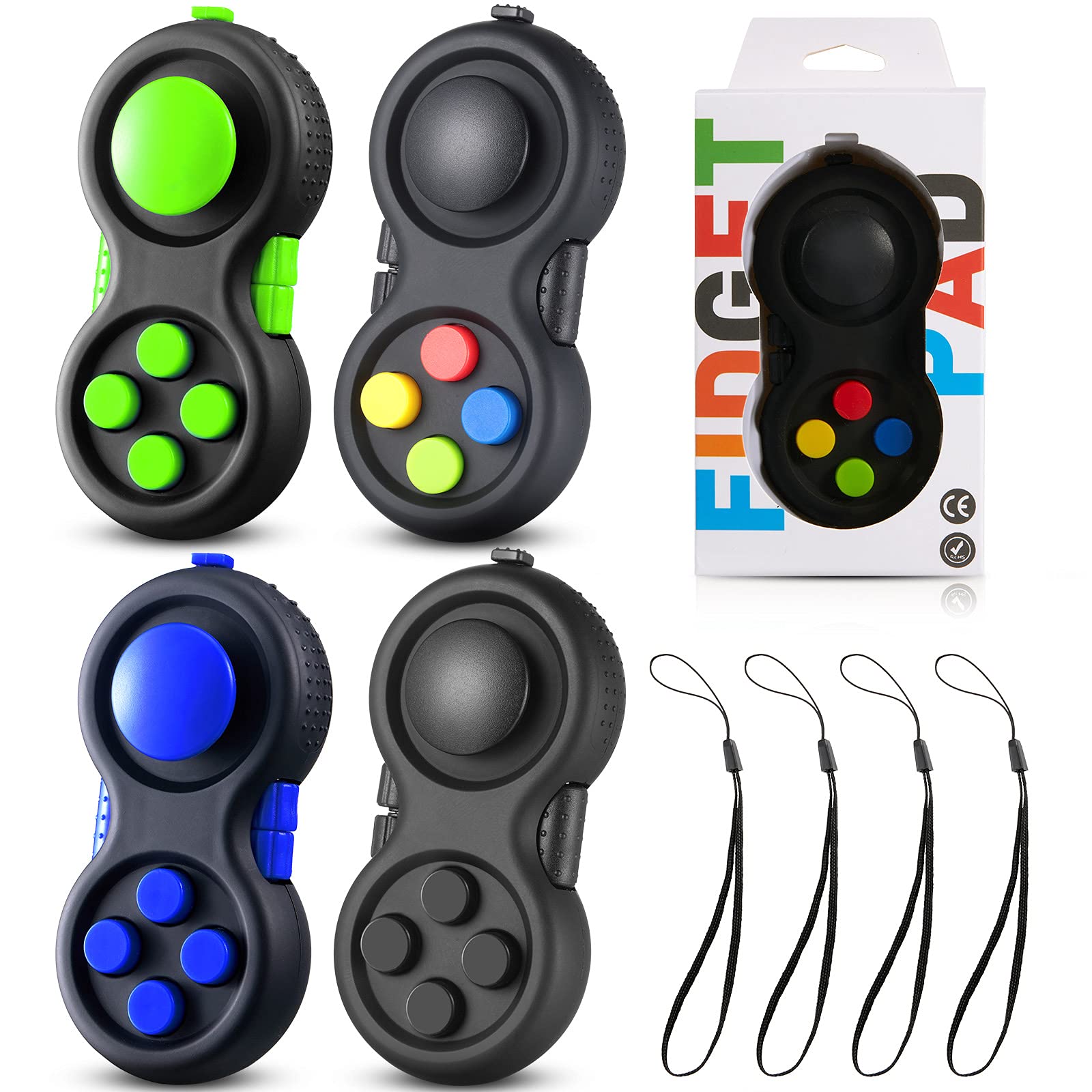 Foto 2 pulgar | Controlador De Juegos Fidget Skylety Con Cordón, 4 Unidades, Surtido - Venta Internacional.