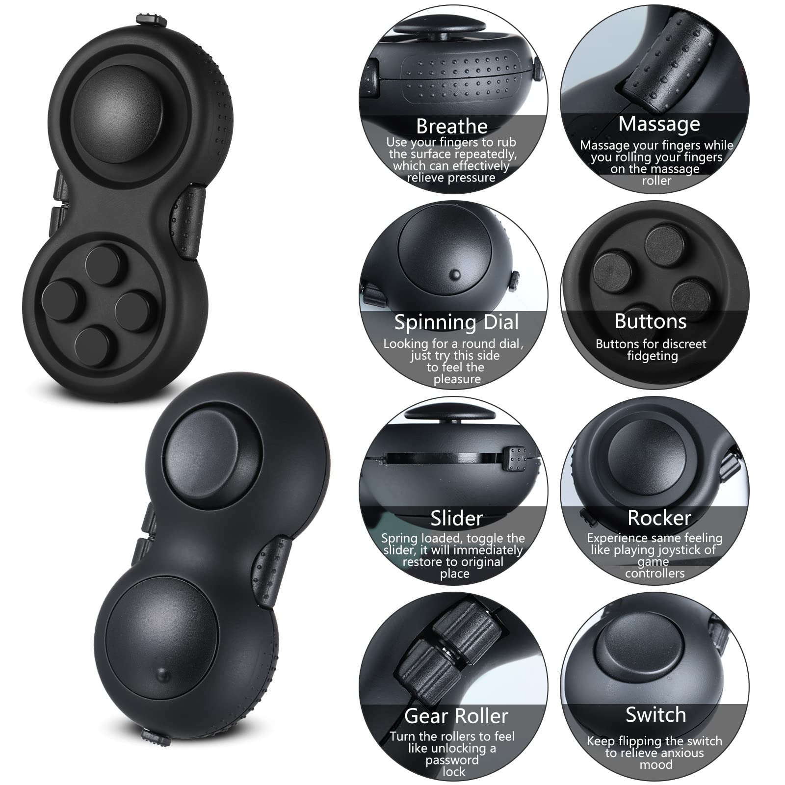 Foto 4 pulgar | Controlador De Juegos Fidget Skylety Con Cordón, 4 Unidades, Surtido - Venta Internacional.
