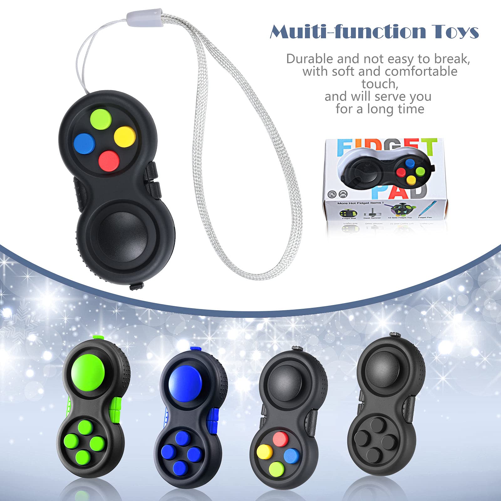 Foto 5 pulgar | Controlador De Juegos Fidget Skylety Con Cordón, 4 Unidades, Surtido - Venta Internacional.