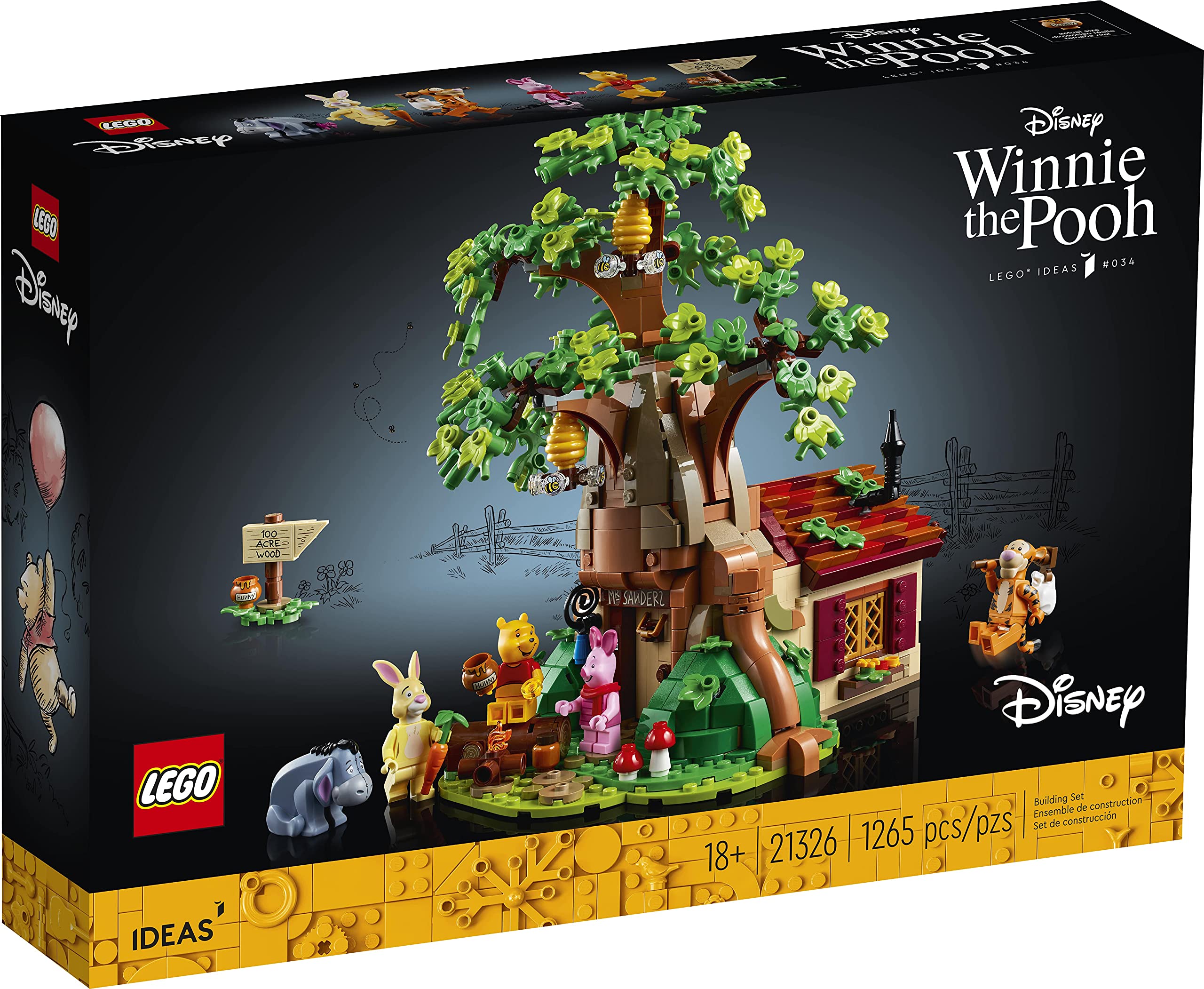 Foto 3 pulgar | Lego Ideas Disney Winnie The Pooh House 21326 Para Adultos - Venta Internacional.