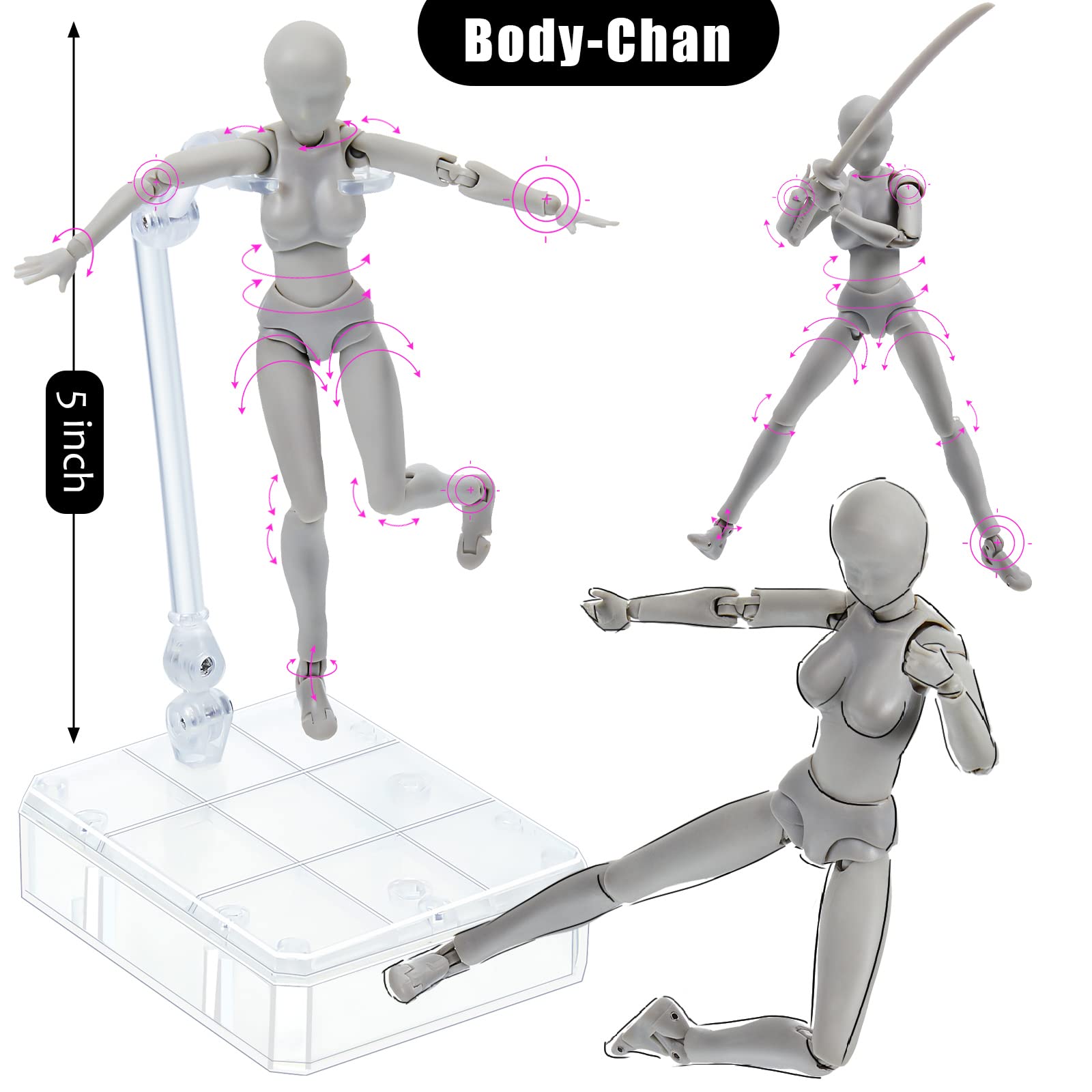 Foto 4 pulgar | Set Yookeer Body Kun Y Body Chan Dx Para Dibujar Figuras De Acción - Venta Internacional.