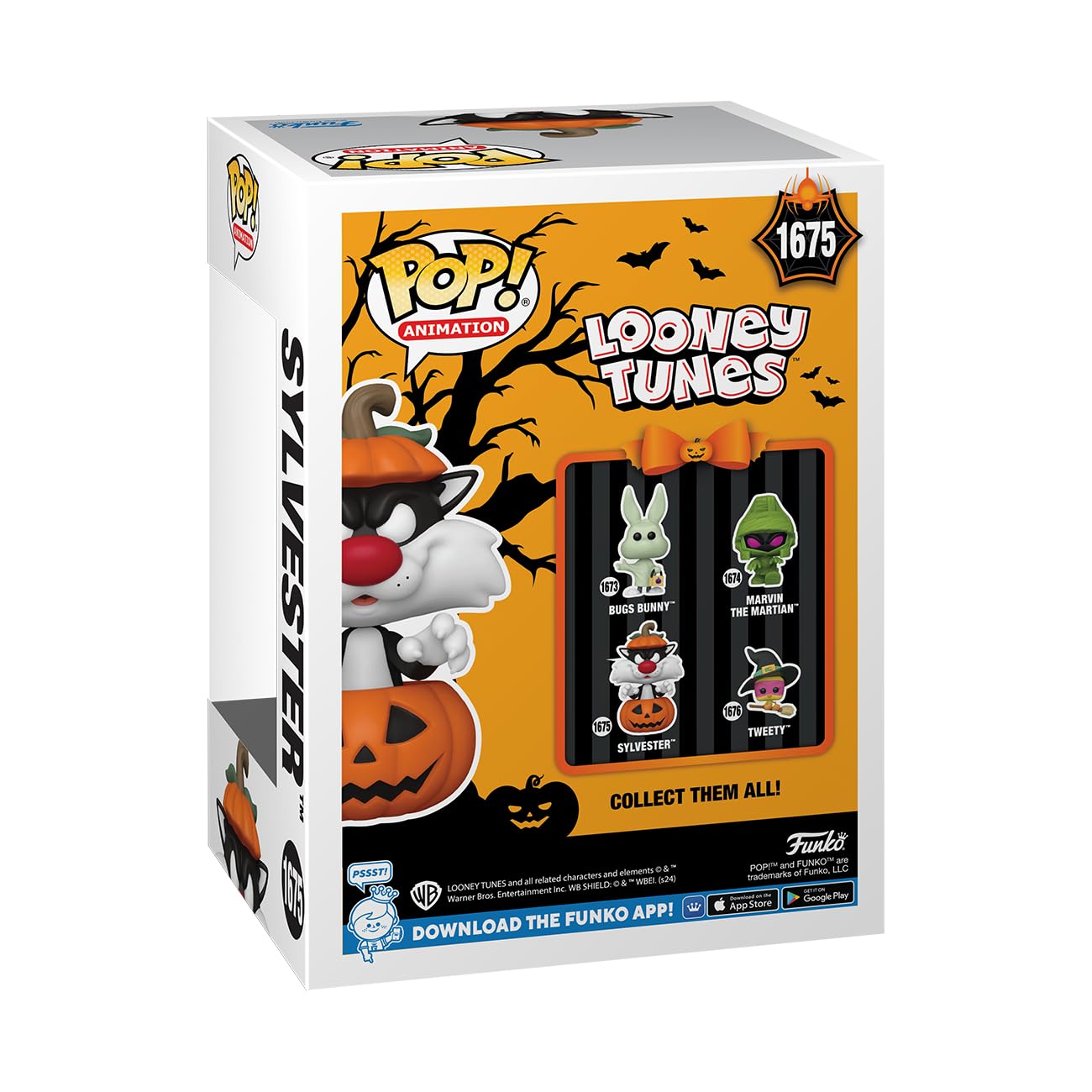 Foto 4 pulgar | Figura Funko Pop! Animación: Looney Tunes: Halloween Sylvester - Venta Internacional.
