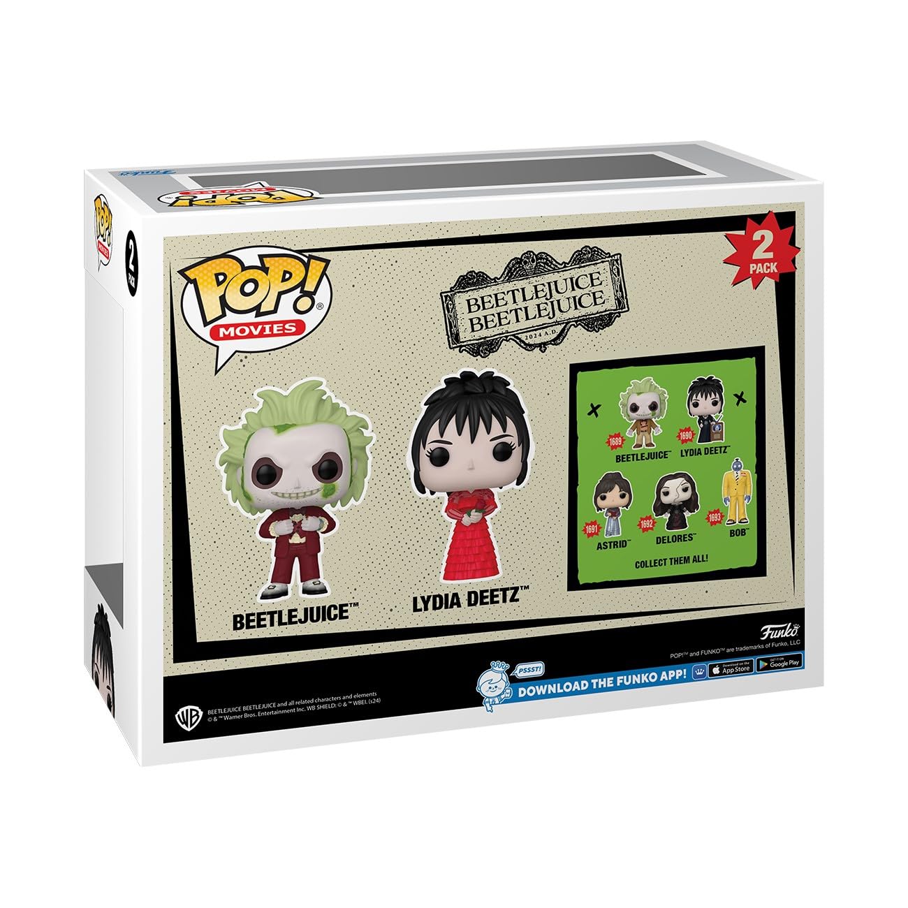 Foto 3 | Figura De Acción Funko Pop! Películas: Beetlejuice, Beetlejuice Y Lydia - Venta Internacional.