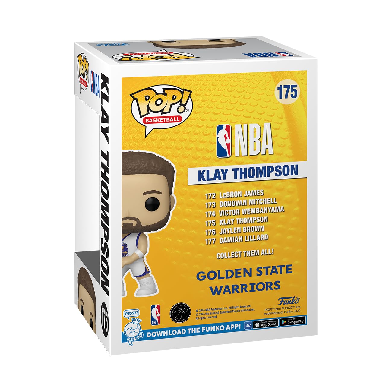 Foto 4 pulgar | Figura De Acción Funko Pop! Klay Thompson De Los Golden State Warriors De La Nba - Venta Internacional.