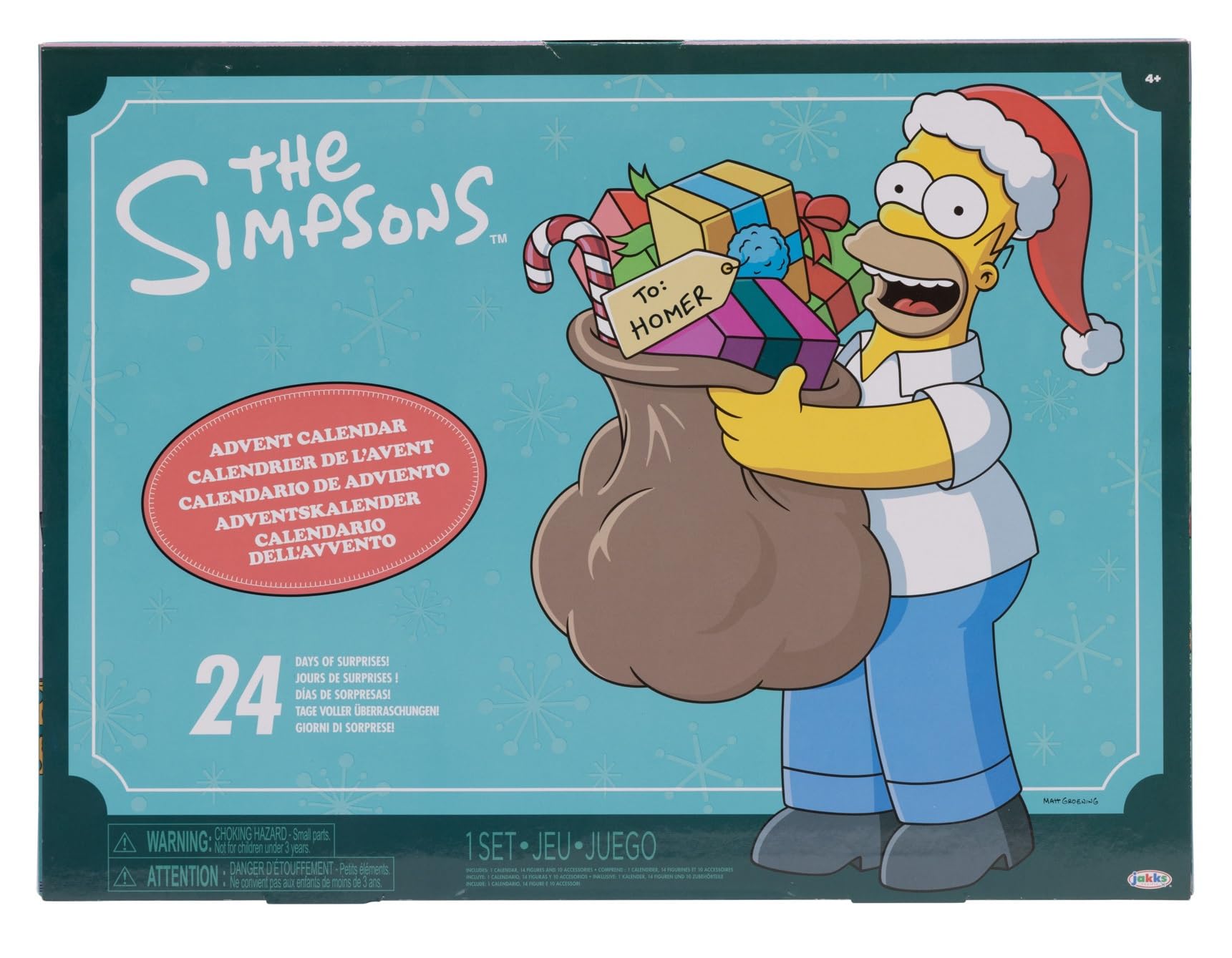 Foto 2 pulgar | Calendario De Adviento Jakks Pacific Disney Los Simpson 2024 - Venta Internacional.