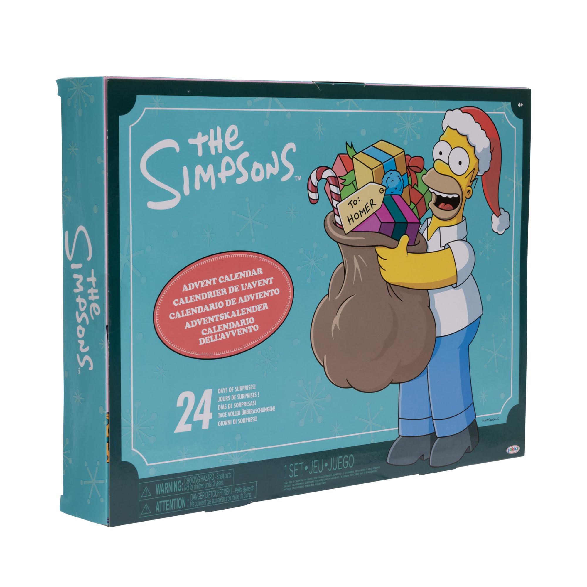 Foto 3 pulgar | Calendario De Adviento Jakks Pacific Disney Los Simpson 2024 - Venta Internacional.
