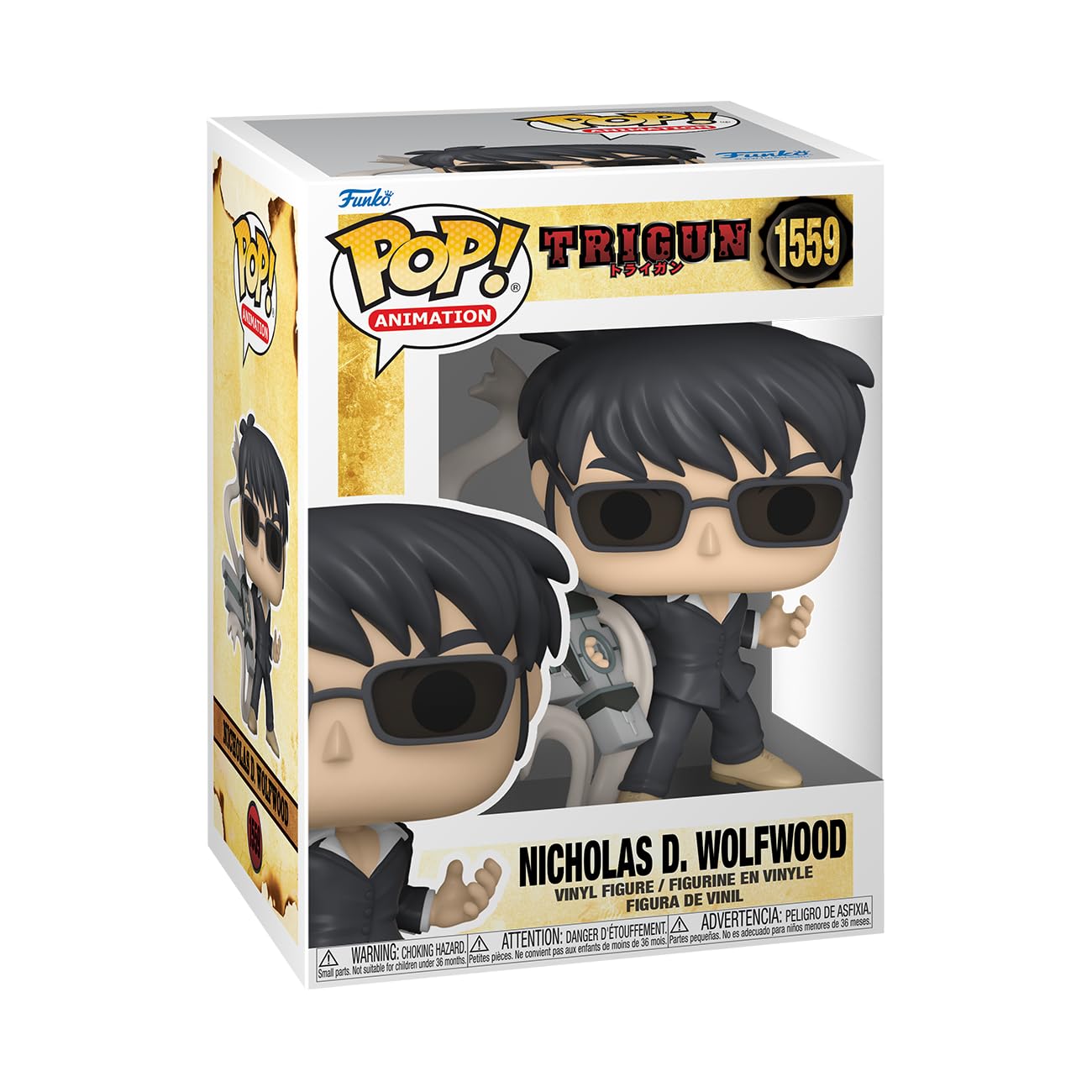 Foto 2 pulgar | Figura De Acción Funko Pop! Trigun De Animación Nicholas D. Wolfwood - Venta Internacional.