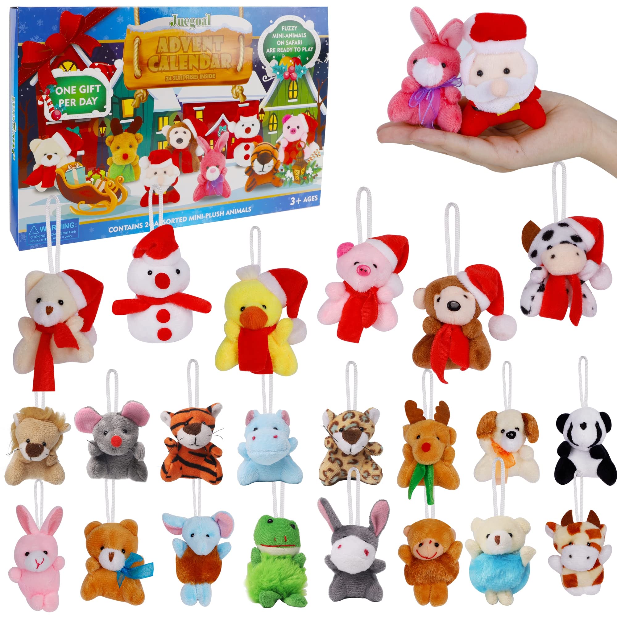 Foto 1 | Calendario De Adviento Juegoal 2024 Para Niños Con 24 Minijuguetes De Peluche - Venta Internacional.