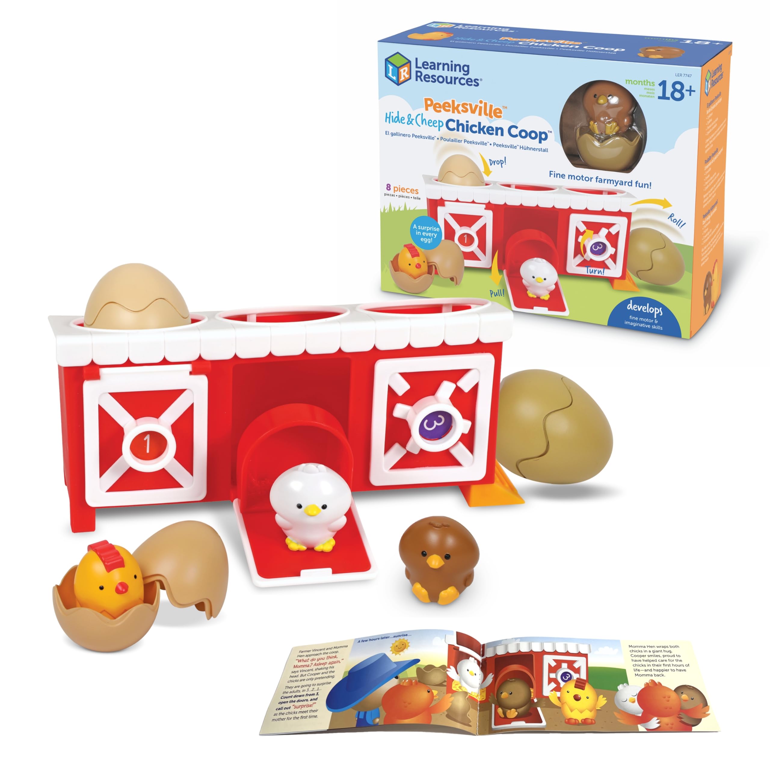 Foto 2 pulgar | Recursos Para Aprender A Jugar En Peeksville Hide & Cheep Chicken Coop - Venta Internacional.