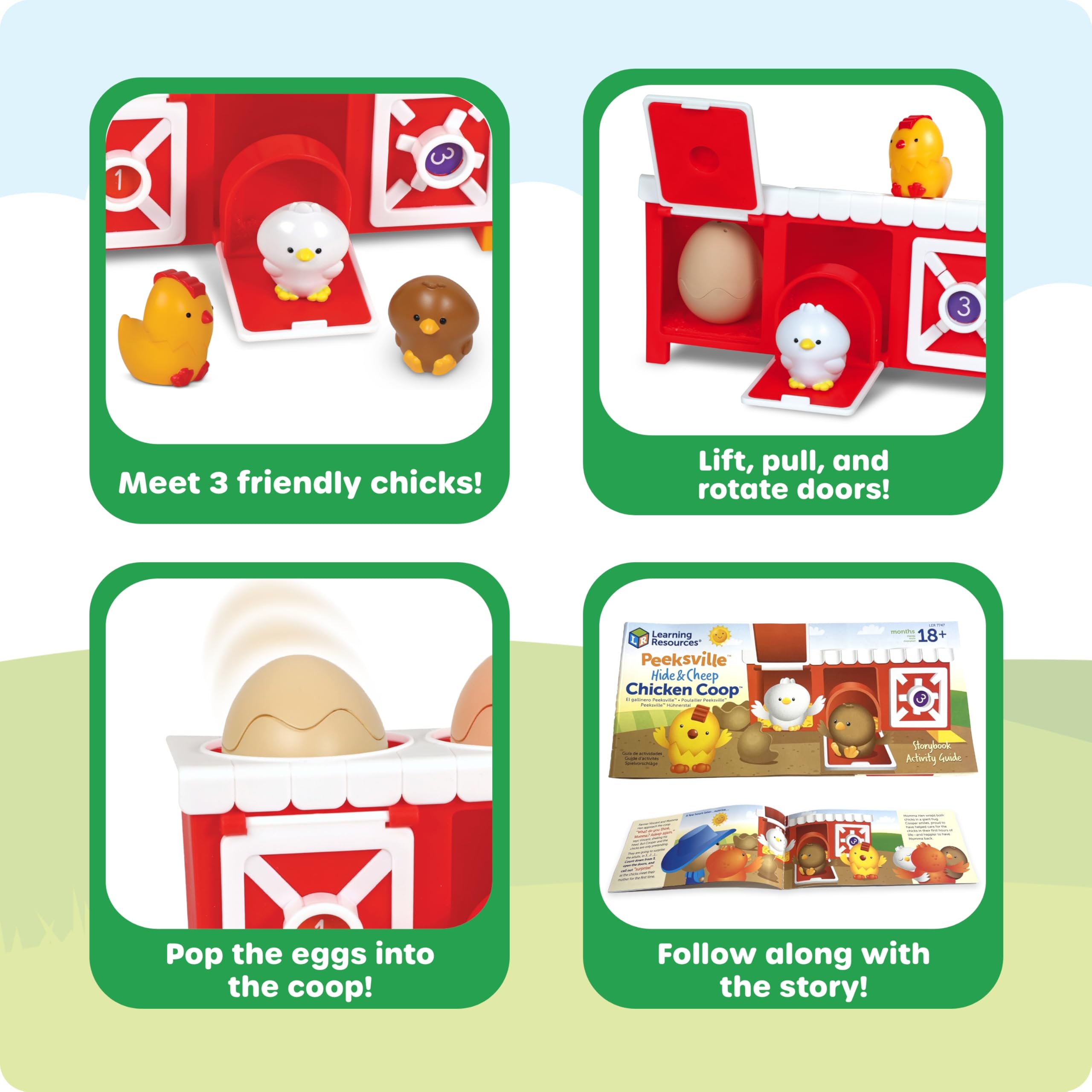 Foto 5 pulgar | Recursos Para Aprender A Jugar En Peeksville Hide & Cheep Chicken Coop - Venta Internacional.