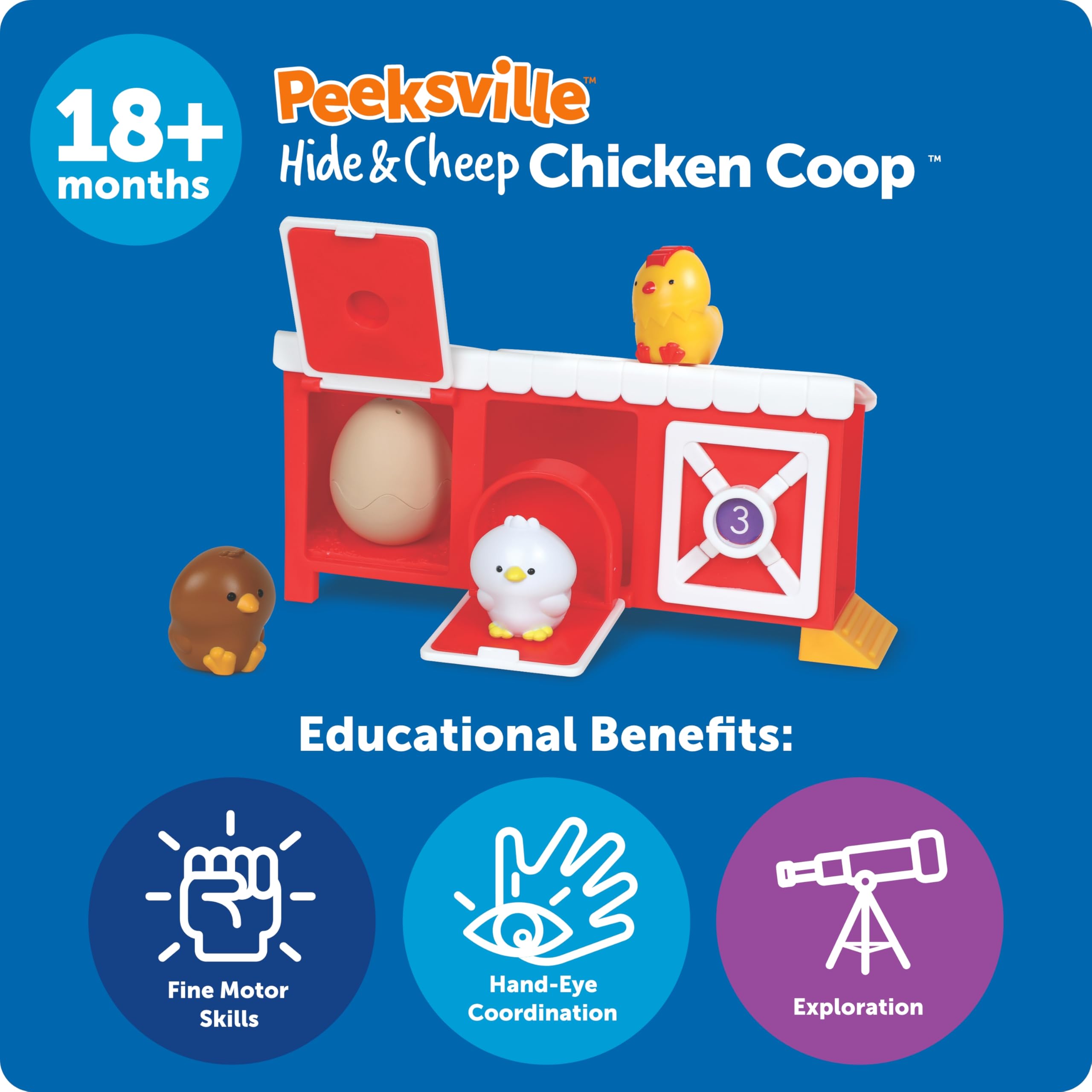 Foto 5 | Recursos Para Aprender A Jugar En Peeksville Hide & Cheep Chicken Coop - Venta Internacional.