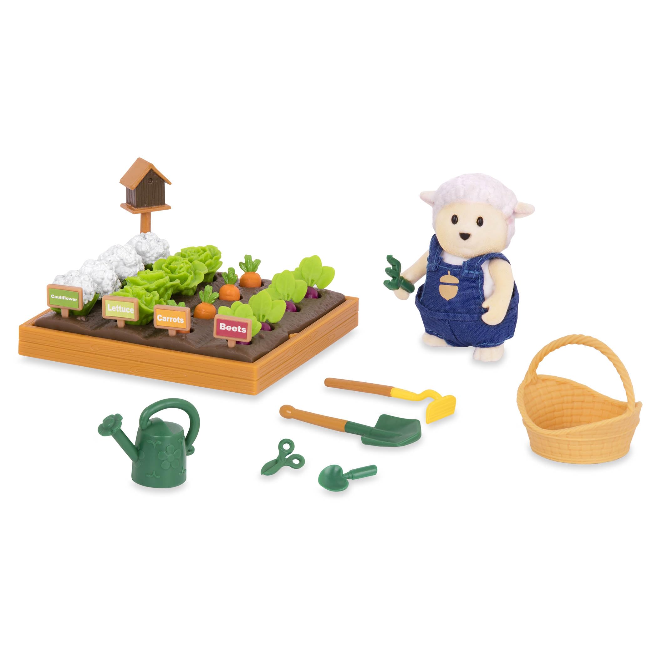 Foto 2 pulgar | Garden Playset Li'l Woodzeez Con 31 Piezas Y Figura De Oveja De Más De 3 Años - Venta Internacional.