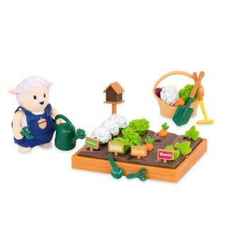 Foto 2 | Garden Playset Li'l Woodzeez Con 31 Piezas Y Figura De Oveja De Más De 3 Años - Venta Internacional.