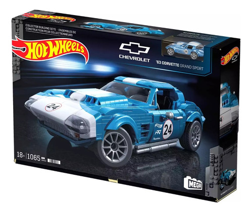 Foto 2 pulgar | Hot Weels Corvette Grand Sport 1060 Pcs Mega Mattel