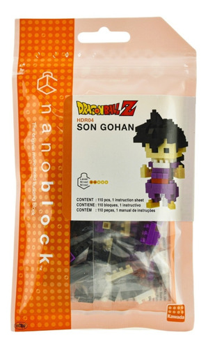 Foto 2 pulgar | Dragon Ball Z Son Gohan 110 Piezas Hdr04 Nanoblock