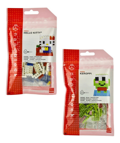 Foto 1 | Hello Kitty Y Keroppi Pack 190 Bloques Nanobloks