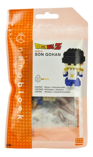 Foto 2 pulgar | Dragon Ball Z Son Gohan 100 Piezas Hdr13 Nanoblock