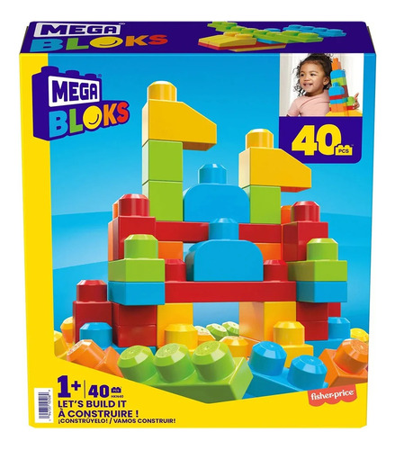 Foto 2 pulgar | Mega Bloks Juguete Construyelo 40pz Fisher Price