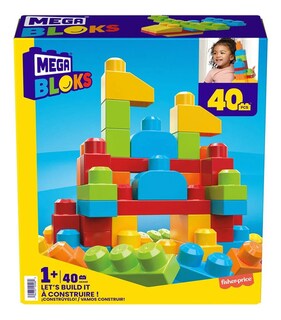 Foto 1 | Mega Bloks Juguete Construyelo 40pz Fisher Price