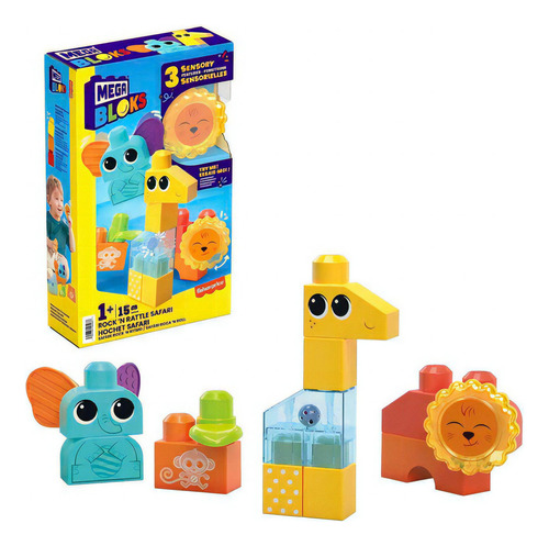 Foto 3 pulgar | Mega Blocks Safari Rock N Ritmo 15pz Fisher Price