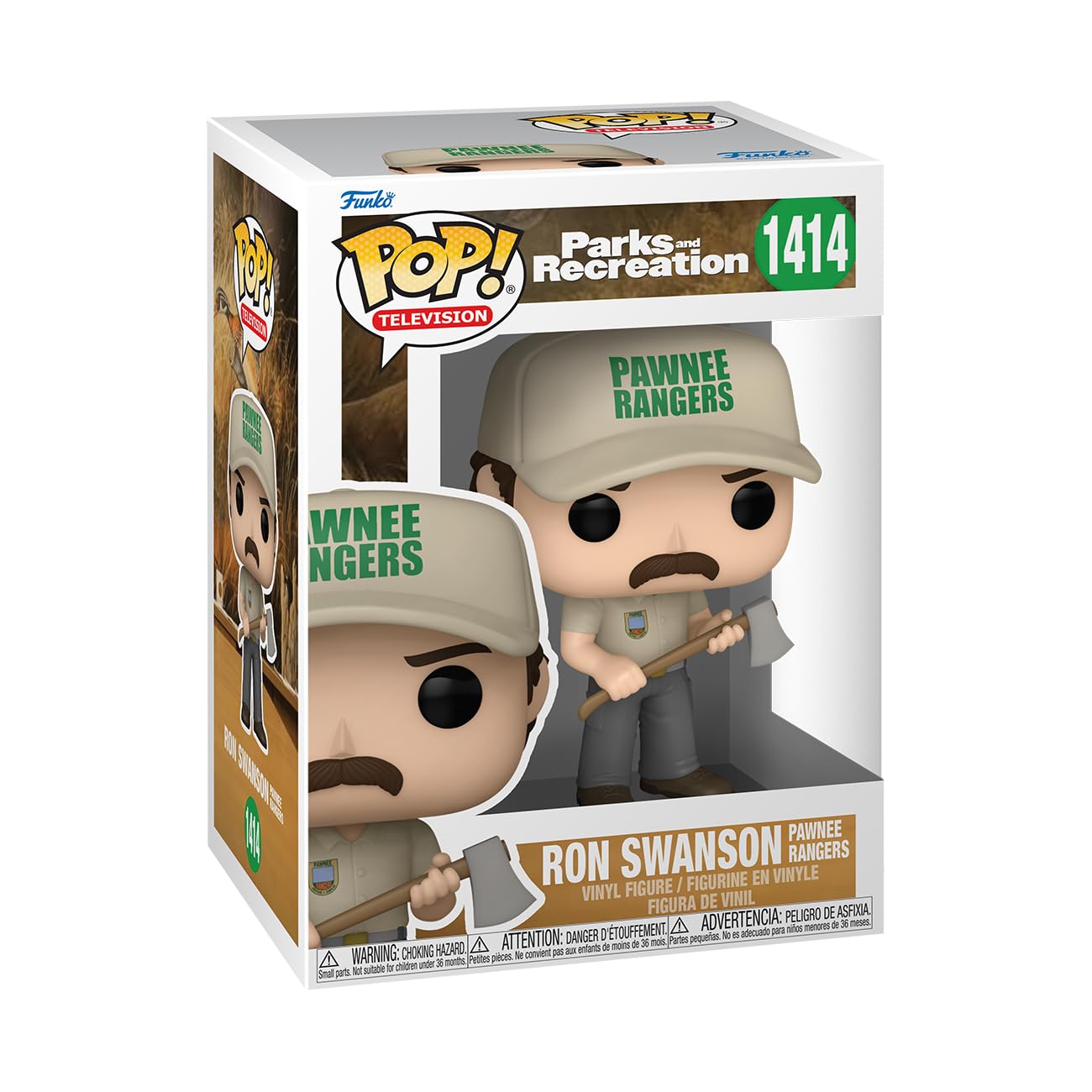 Foto 2 pulgar | Figura De Acción Funko Pop! Parques De Televisión Y Recreación Ron Swanson - Venta Internacional.