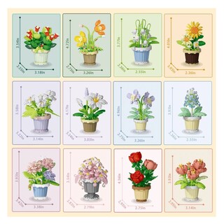 Foto 4 | Juguetes Bloques Flores 12pz Belug, Multicolor