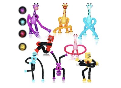 Foto 1 | Xtellar Jirafa Y Robot Tubo Telescópico - Juguetes Educativos Para Niños Con Ventosas Extensibles