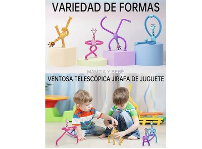 Foto 3 | Xtellar Jirafa Y Robot Tubo Telescópico - Juguetes Educativos Para Niños Con Ventosas Extensibles