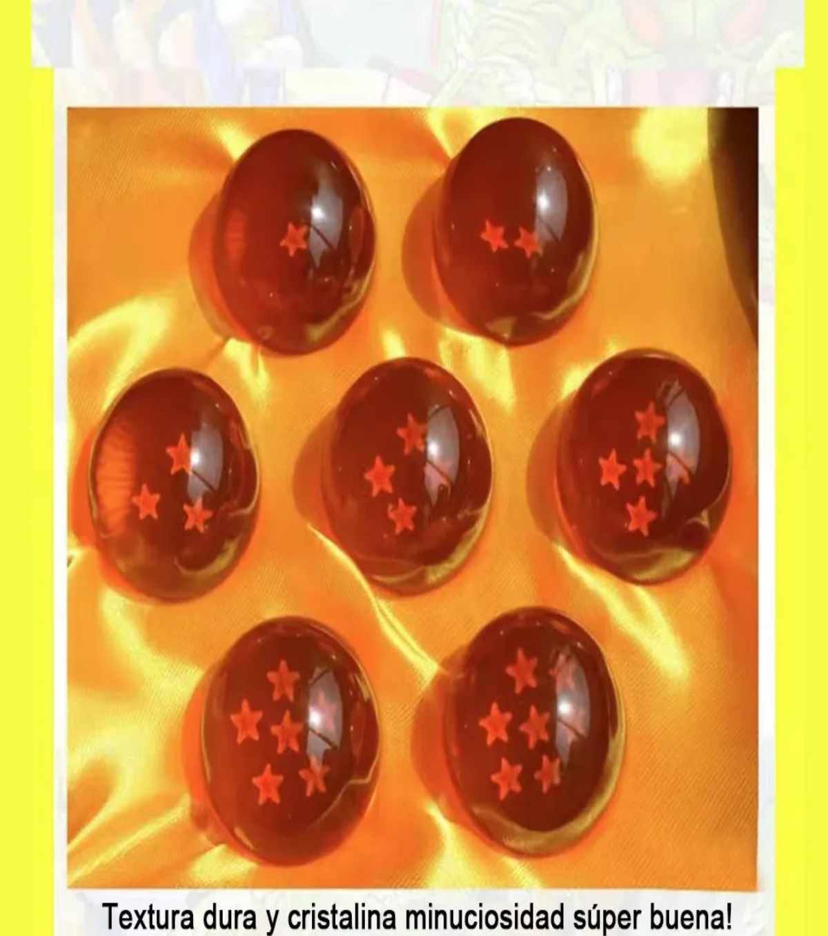 Foto 4 | Esferas Del Dragón Caja De 7 Esferas De Dragon Ball Z Lab.g Amarillo