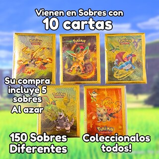 Foto 2 | 50 Cartas Doradas Coleccionable Holográficas Plásticas Anime