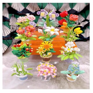 Foto 3 | Juguetes Bloques Flores 12pz Belug Multicolor