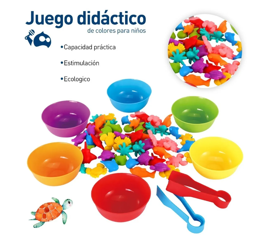 Foto 3 pulgar | Juguete Xtellar Didáctico Niños Cognitivo Juego Educativo Colores