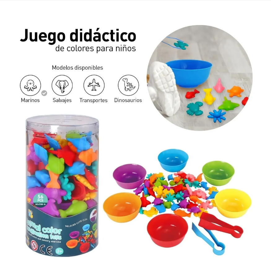 Foto 4 pulgar | Juguete Xtellar Didáctico Niños Cognitivo Juego Educativo Colores