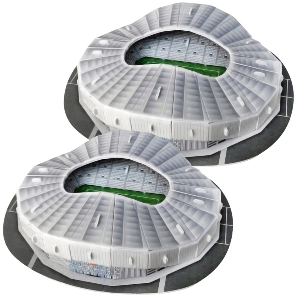 Foto 2 pulgar | Estadios De Soccer Decorativos Ventdepot Mxsvd-002 2 Piezas Multicolor
