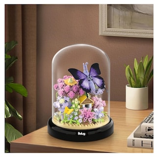 Foto 3 | Bloques De Flores Artificiales Belug Mariposa Morada 582pcs