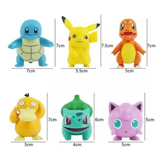 Foto 2 | Muñecos De Pokémo 6pz Pikachu Lab.g Colores