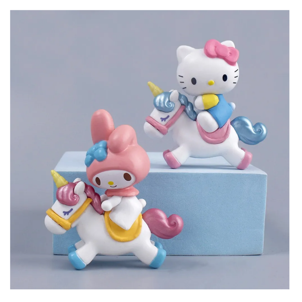 Foto 5 pulgar | Set 6 Figuras Hello Kitty Kuromi Colección Lab.g  Colores