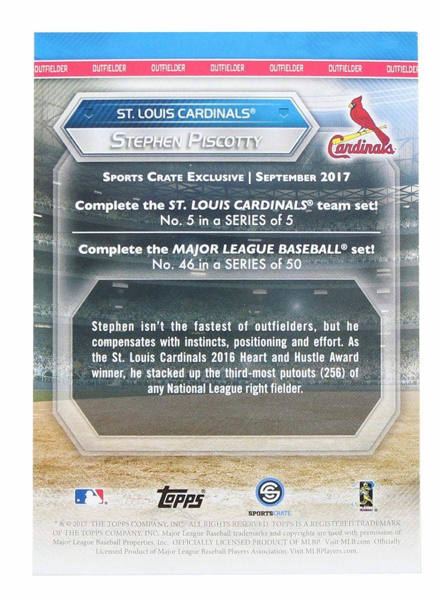 Foto 3 | La Carta Coleccionable Supera A Stephen Piscotty #46 De Los St. Louis Cardinals De La Mlb - Venta Internacional.
