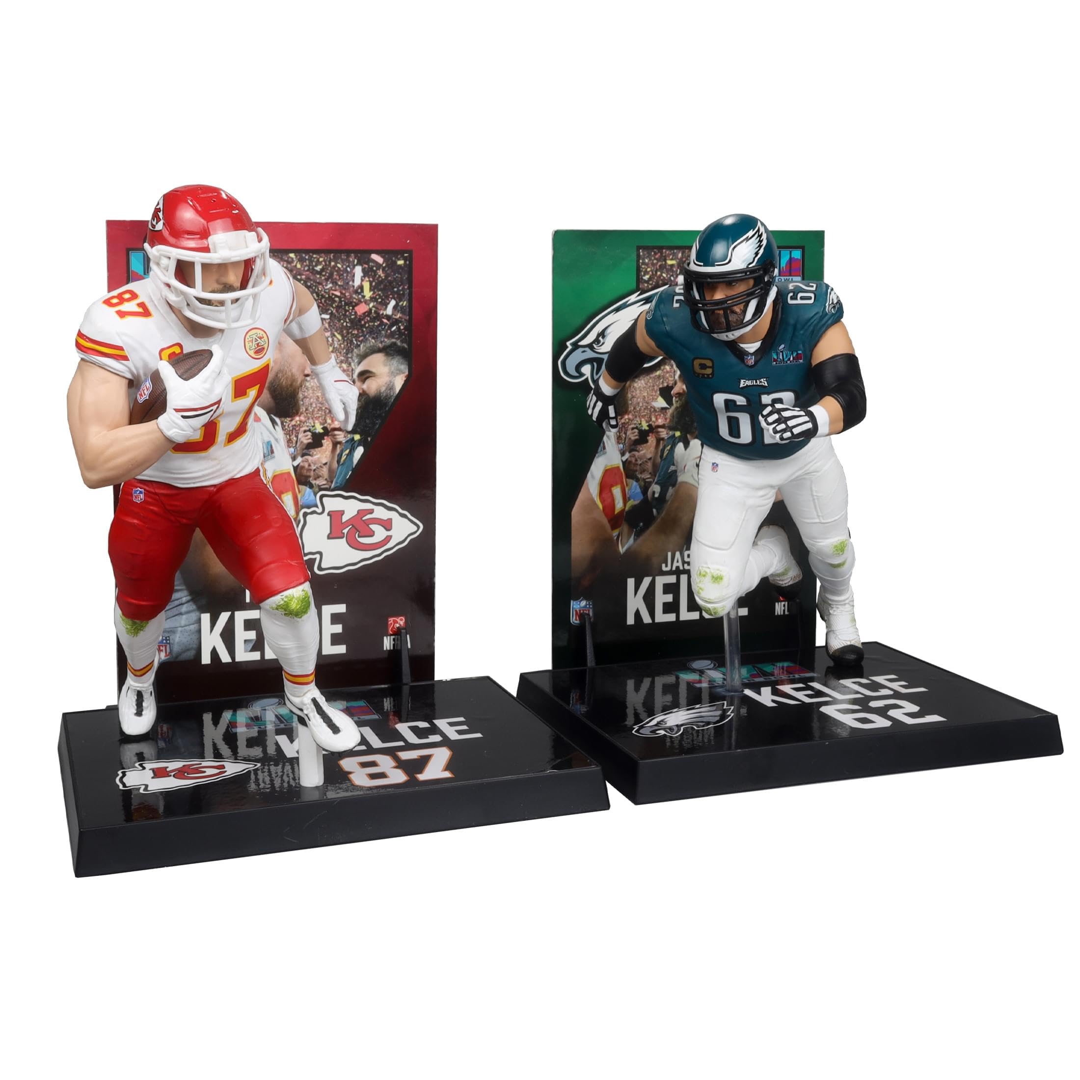 Foto 4 pulgar | Figura De Acción Mcfarlane Travis Kelce/jason Kelce Nfl 7 - Venta Internacional.