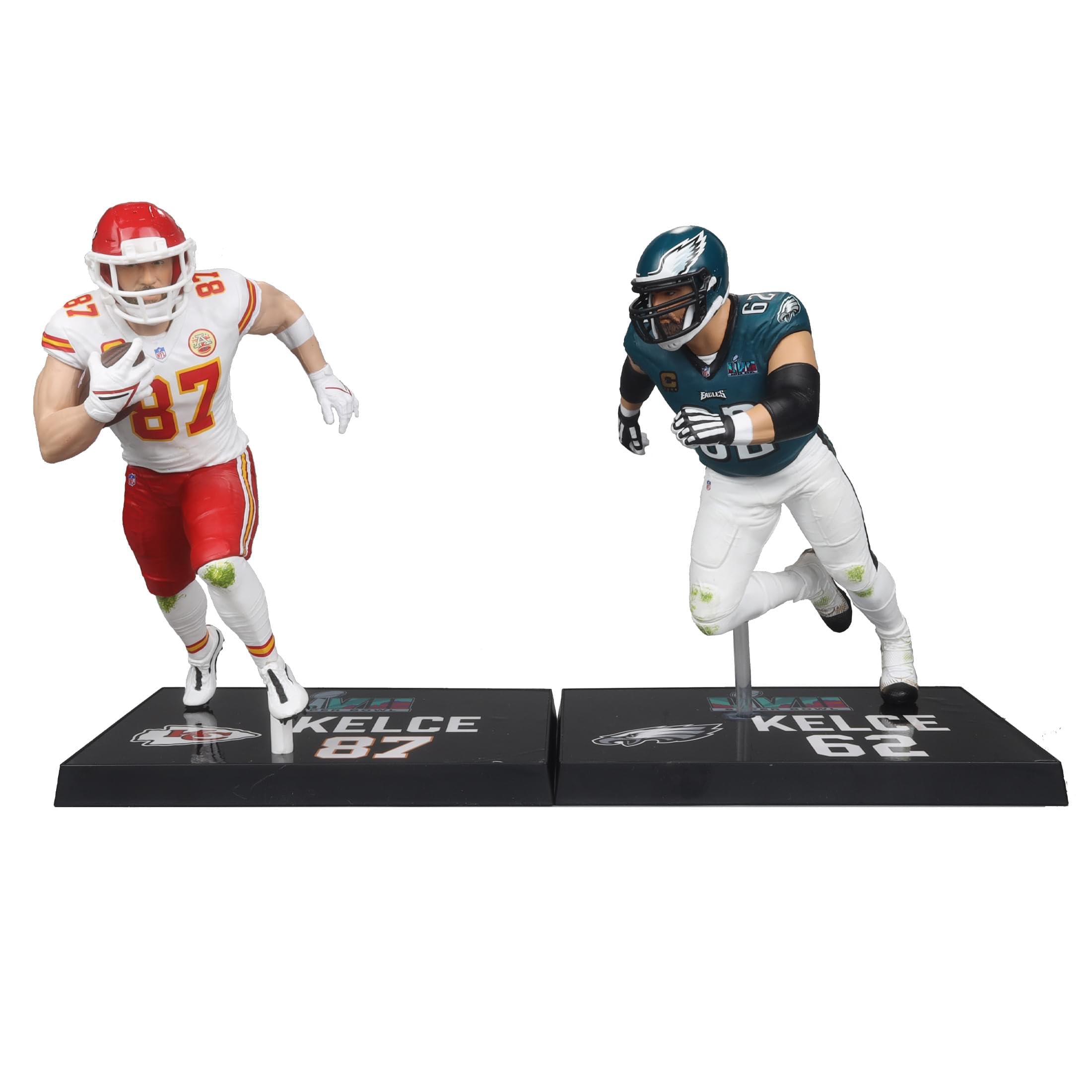 Foto 6 pulgar | Figura De Acción Mcfarlane Travis Kelce/jason Kelce Nfl 7 - Venta Internacional.