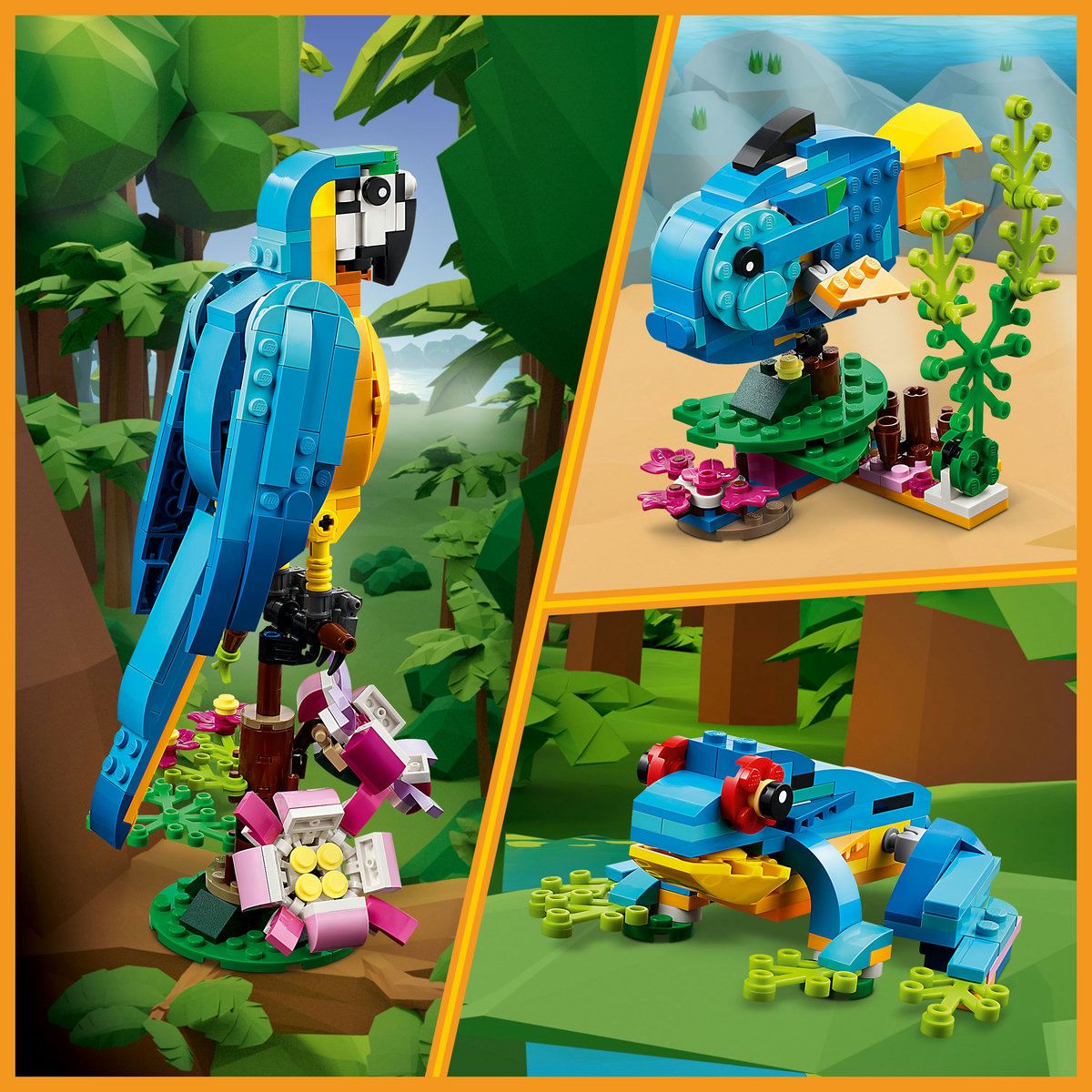 Foto 6 pulgar | Set Lego Creator 3 En 1 Perico Exótico 253 Piezas Color Multicolor Para Niños Desde 7 Años