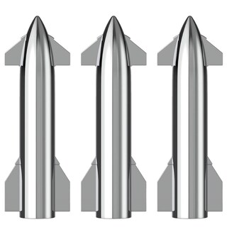 Foto 1 | Starship A Escala Mxtas-003 3pzas 1 :200 Starship 8x25xø3cm Plástico Plata