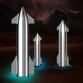 Foto 3 | Starship Mxtas-001 1pza 1 :200 Starship 8x25xø3cm Plástico Plata